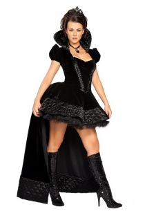 Stunning Dark Charmer With Princess Inspired Style Nicely Design Leatherette Pattern Touch