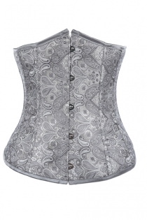 Fashionable Grey Underbust Corset