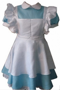 Costume Dress with Apron and Feminine Lace Detailing