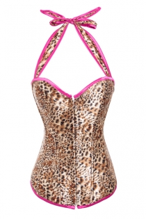 Flirtatiously Endearing Animal Print Corset for  Naughty Mademoiselles