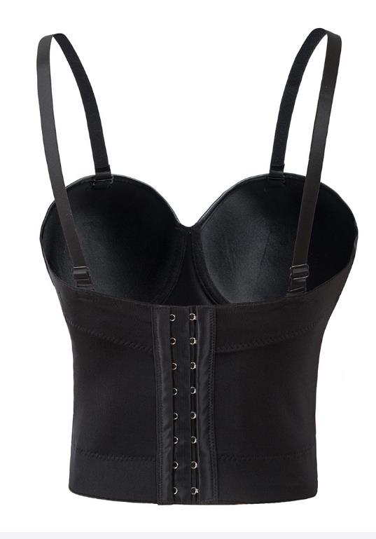 faux leather bralette top