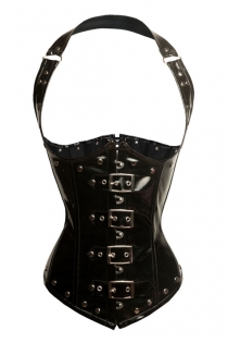 Classic Halter Neck Underbust Corset with Lace-up Back