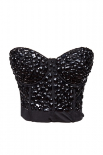 Sexy Sweetheart Corset with Rhinestones and Triple Back Closure