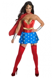 Wonder Woman Halloween Costume with Matching Skirt and Cape